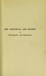 Cover of The individual and society