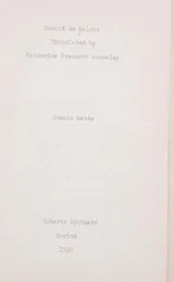 Cover of Cousin Bette