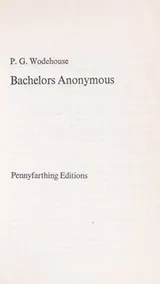 Cover of Bachelors Anonymous