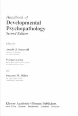 Cover of Handbook of developmental psychopathology