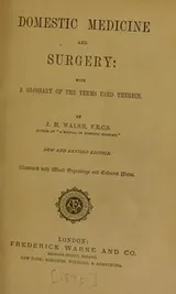 Cover of Domestic medicine and surgery