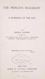 Cover of The Princess Mazaroff