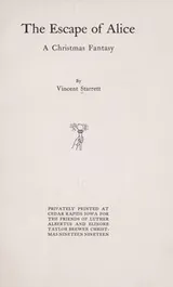 Cover of The escape of Alice