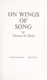 Cover of On Wings of Song