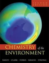 Cover of Chemistry of the environment