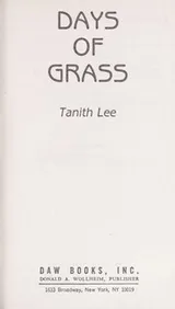 Cover of Days of Grass