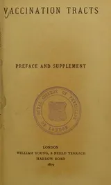 Cover of Vaccination tracts