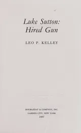 Cover of Luke Sutton - Hired Gun