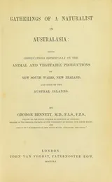 Cover of Gatherings of a naturalist in Australasia