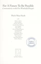 Cover of For a future to be possible