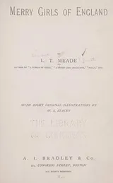 Cover of Merry Girls of England
