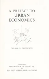 Cover of A preface to urban economics