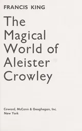 Cover of The Magical World of Aleister Crowley