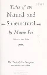 Cover of Tales of the natural and supernatural