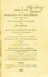 Cover of A treatise on the diseases of children. With directions for the management of infants from the birth