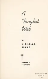 Cover of A Tangled Web