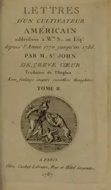 Cover of Lettres d'un cultivateur am©♭ricain ...