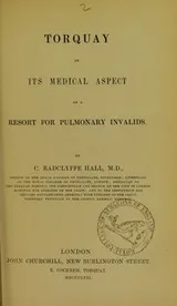 Cover of Torquay in its medical aspect as a resort for pulmonary invalids