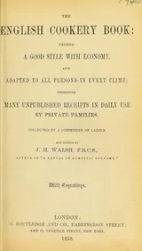 Cover of The English cookery book