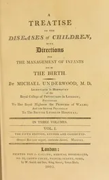Cover of A treatise on the diseases of children. With directions for the management of infants