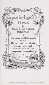 Cover of Candle-lightin' time