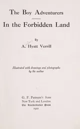 Cover of The boy adventurers in the forbidden land