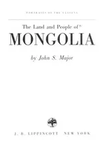 Cover of The Land and People of Mongolia