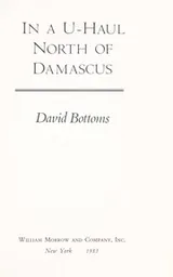 Cover of In a u-haul north of Damascus