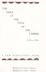 Cover of The smile at the foot of the ladder