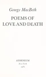 Cover of Poems of love and death