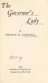 Cover of The Governor's lady