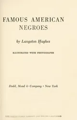 Cover of Famous American Negroes