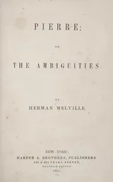 Cover of Pierre, or the Ambiguities