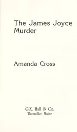 Cover of The James Joyce murder