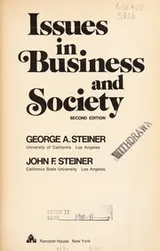Cover of Issues in business and society