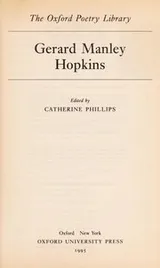 Cover of Gerard Manley Hopkins (Oxford Poetry Library)