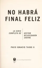 Cover of No habra  final feliz