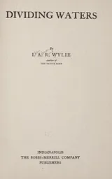 Cover of Dividing waters