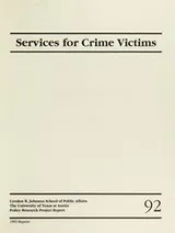 Cover of Services for crime victims
