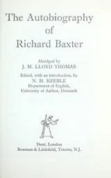 Cover of The autobiography of Richard Baxter