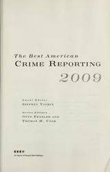 Cover of The Best American Crime Reporting 2009