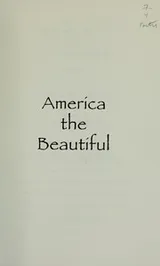 Cover of America the beautiful