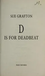 Cover of D is for deadbeat