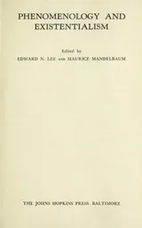 Cover of Phenomenology and existentialism