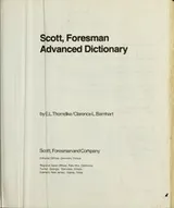 Cover of Scott, Foresman advanced dictionary