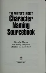 Cover of The Writer's Digest character naming sourcebook