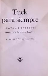 Cover of Tuck para siempre