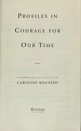 Cover of Profiles in courage for our time