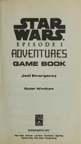 Cover of Star wars episode I adventures Jedi Emergency Game Book