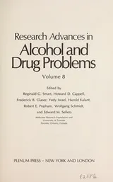 Cover of Research advances in alcohol and drug problems